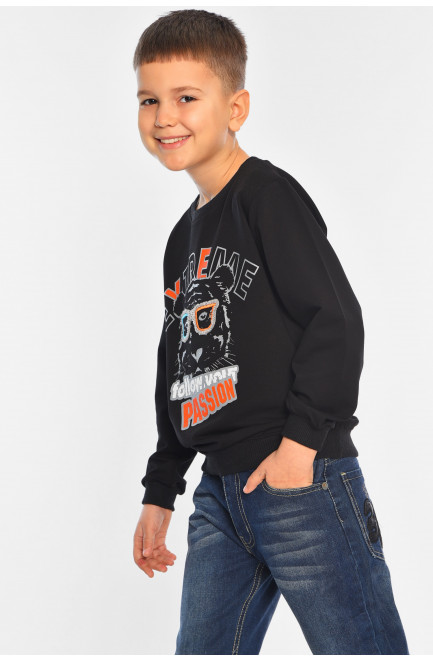 Свитшот детский для мальчика черного цвета 196569L