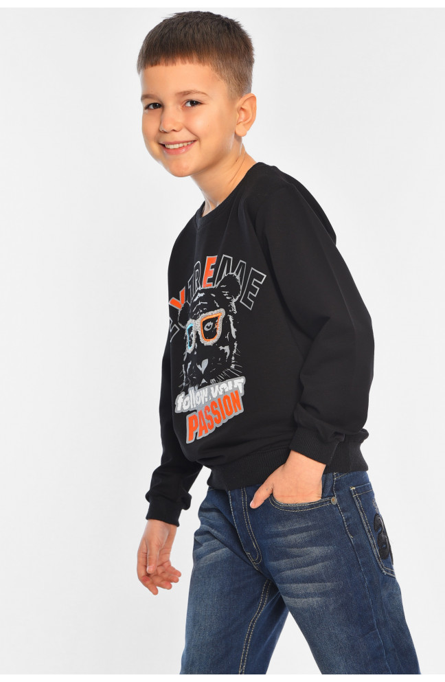 Свитшот детский для мальчика черного цвета 196569L