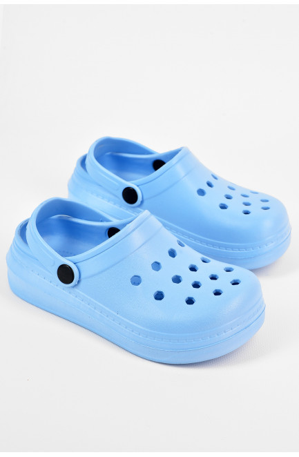 Кроксы детские голубого цвета 196805L