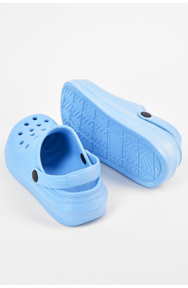 Кроксы детские голубого цвета 196805L