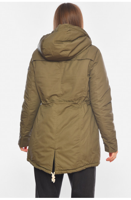 Куртка женская демисезонная цвета хаки 197771L