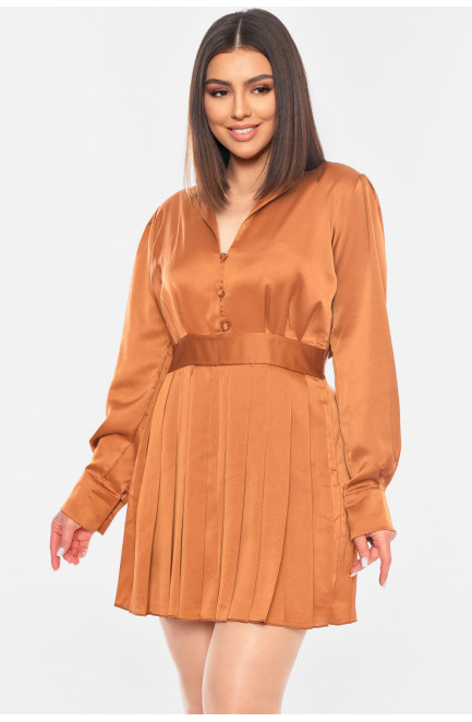 Платье женское коричневого цвета 198057L