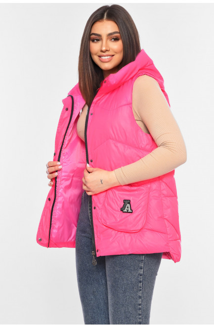 Жилетка женская малинового цвета 198301L