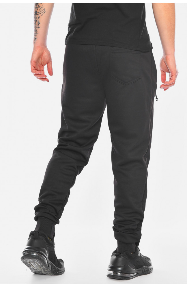 Спортивные штаны мужские черного цвета 198343L