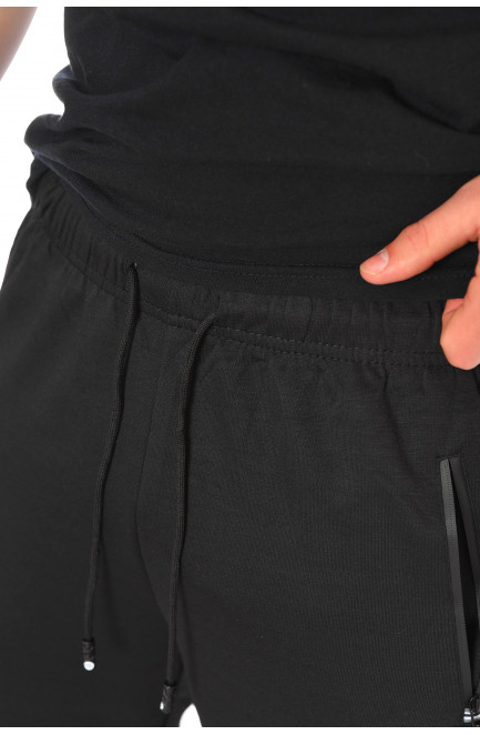 Спортивные штаны мужские черного цвета 198343L