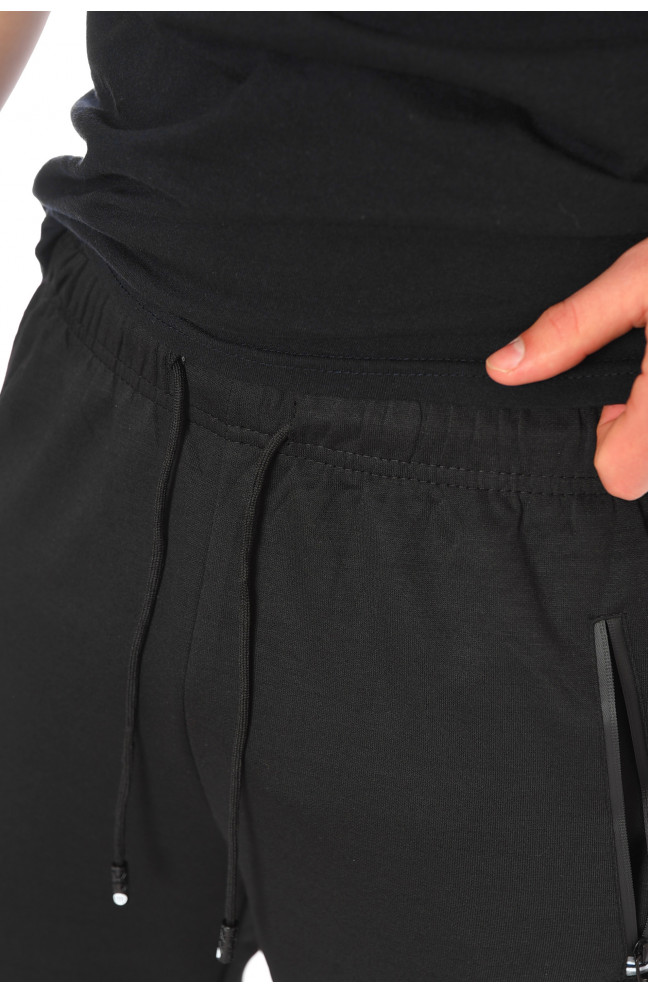 Спортивные штаны мужские черного цвета 198343L