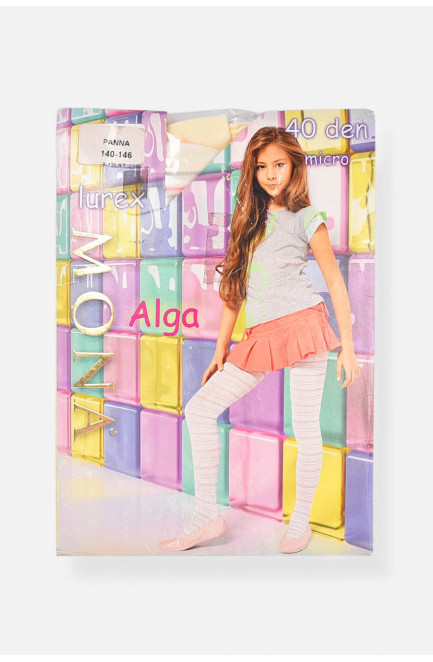 Колготы детские для девочки молочного цвета 198611L