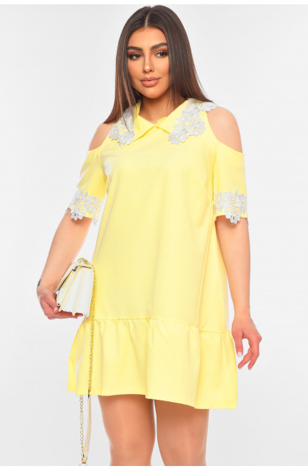 Платье женское желтого цвета 198675L