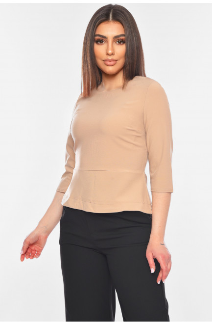 Блуза женская бежевого цвета 198703L