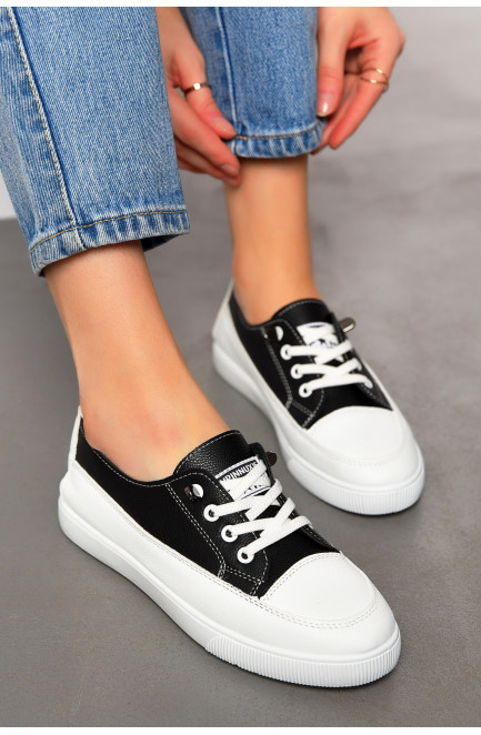 Мокасины женские черного цвета 198849L