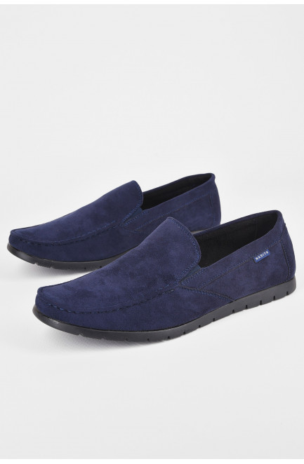 Мокасины мужские темно-синего цвета 198975L