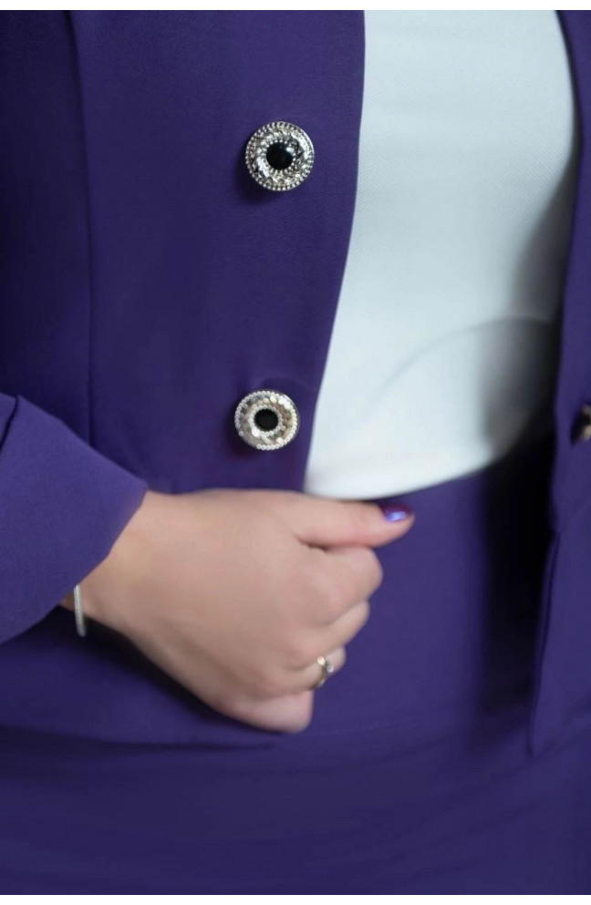 Костюм женский полуботальный фиолетового цвета 199089L