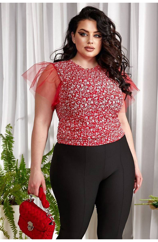 Блуза женская красного цвета 199433L