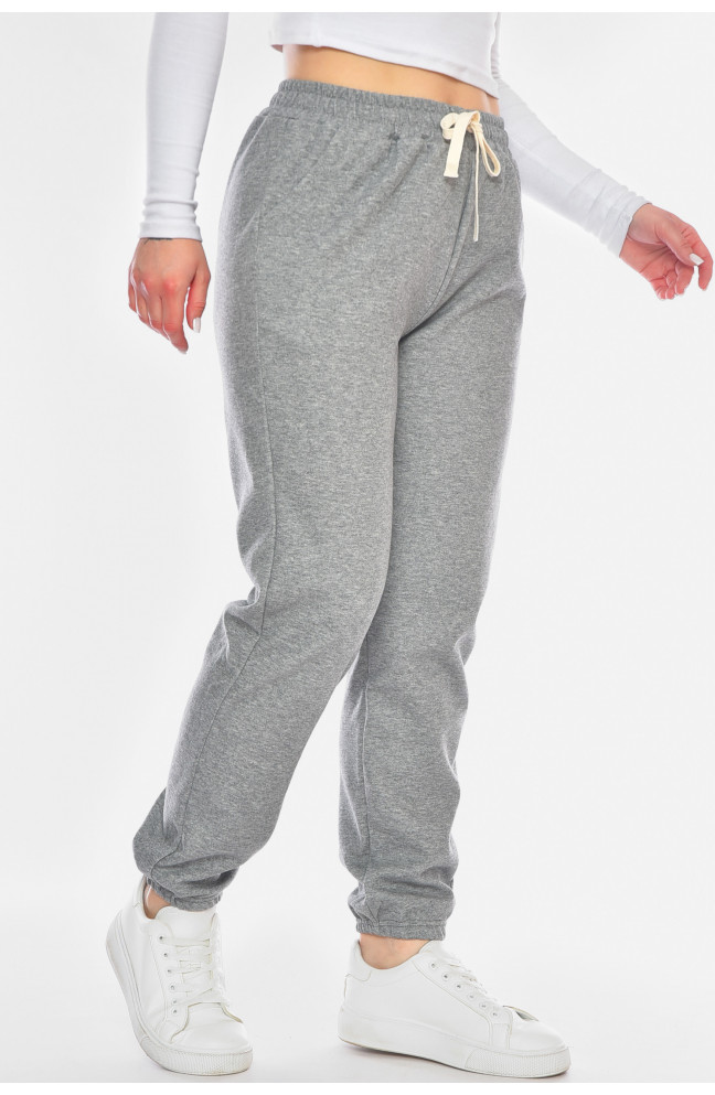 Штаны женские однотонные серого цвета 200338L