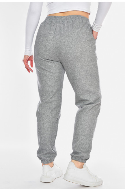 Штаны женские однотонные серого цвета 200338L