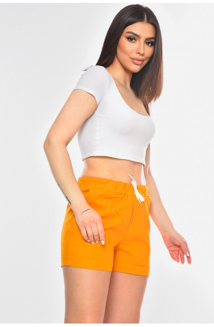 Шорты женские горчичного цвета 200923L