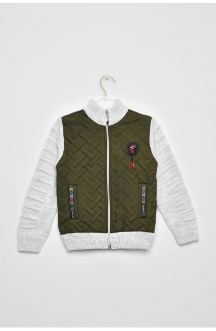 Кофта десткая для мальчика светло-серого цвета 201404L