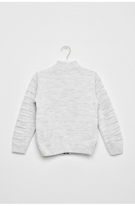 Кофта десткая для мальчика светло-серого цвета 201404L
