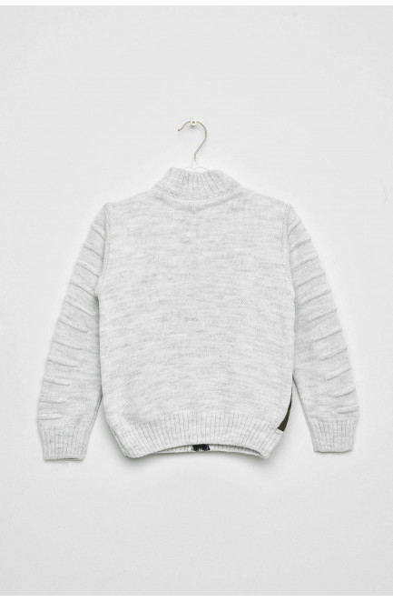 Кофта десткая для мальчика светло-серого цвета 201407L
