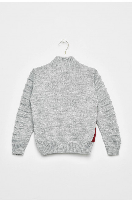 Кофта десткая для мальчика серо-бордового цвета 201410L