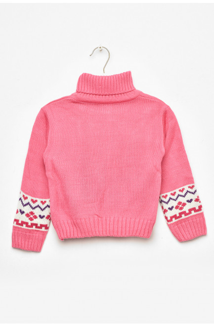 Свитер детский для девочки розового цвета 201620L