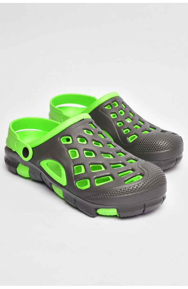 Кроксы мужские серого цвета 201890L