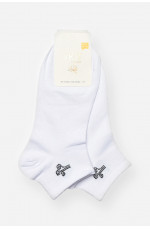 Носки женские демисезонные спортивные белого цвета 202413L