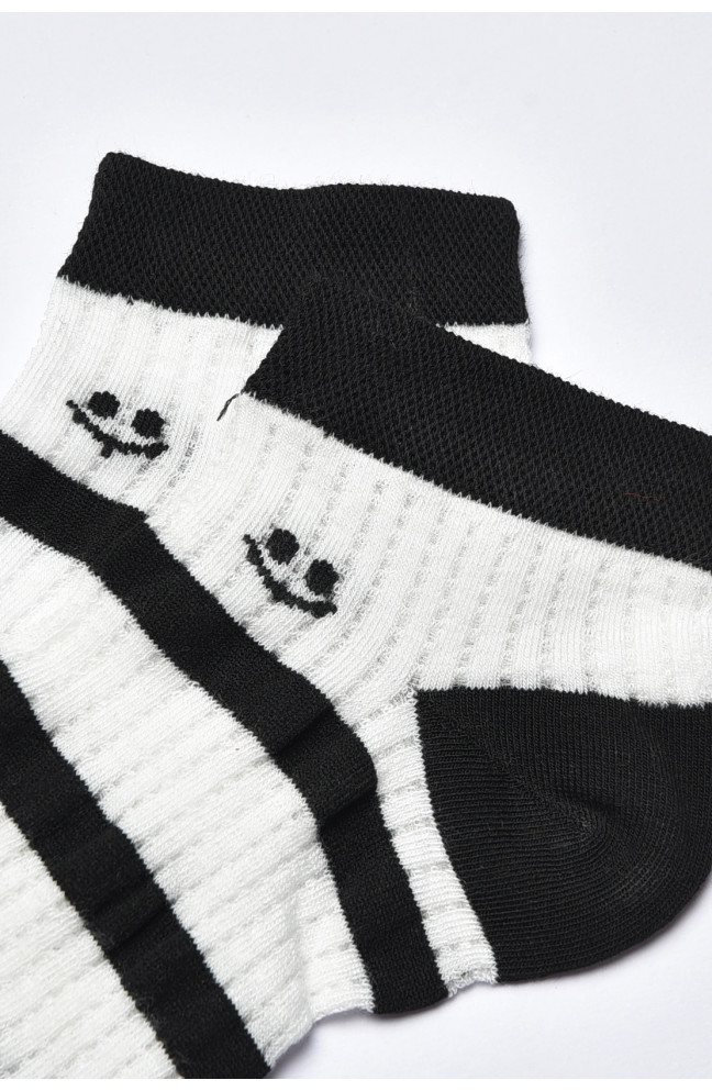 Носки женские демисезонные спортивные белого цвета 202424L