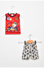 Костюм детский для мальчика красного цвета 203071L