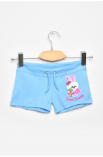 Шорты детские для девочки голубого цвета 203434L