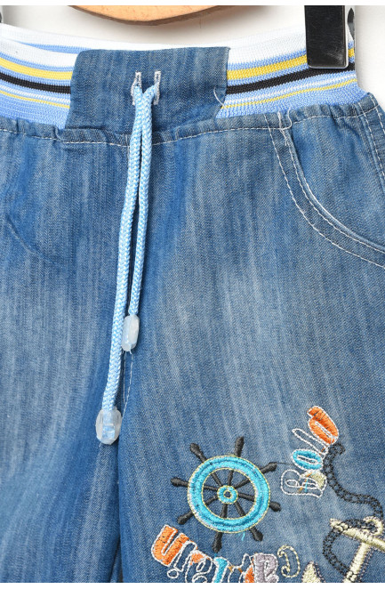 Шорты джинсовые детские синего цвета 203486L