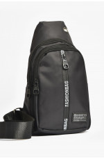 Сумка мужская через плечо текстиль черного цвета 203627L