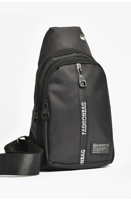 Сумка мужская через плечо текстиль черного цвета 203627L