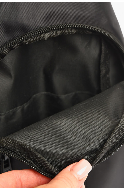 Сумка мужская через плечо текстиль черного цвета 203627L