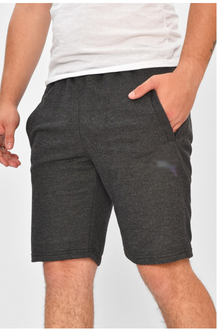 Шорты мужские однотонные тёмно-серого цвета 203788L