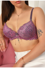 Бюстгальтер женский сиреневого цвета чашка В 204631L