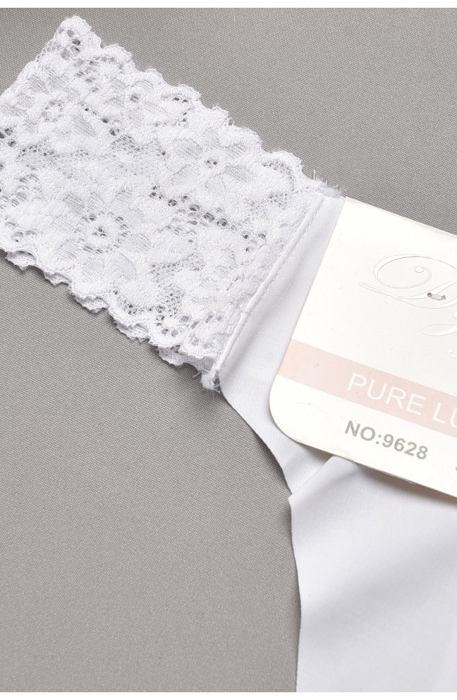 Стринги женские однотонные белого цвета 204831L