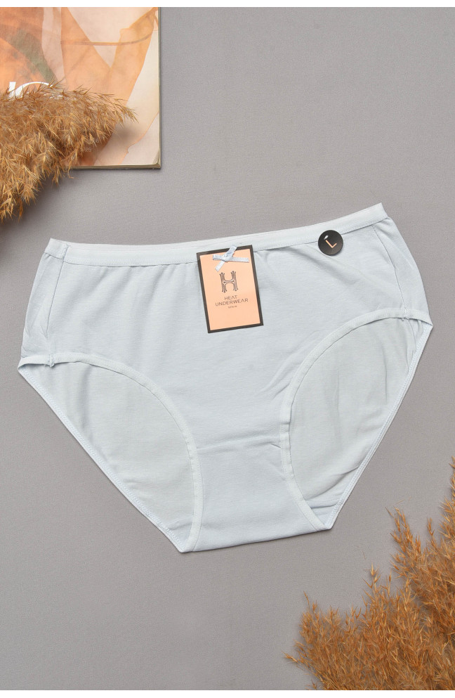 Трусы женские полубатальные голубого цвета 204835L