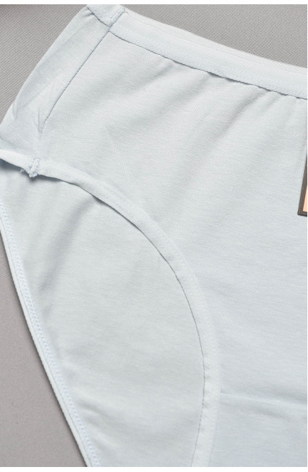 Трусы женские полубатальные голубого цвета 204835L