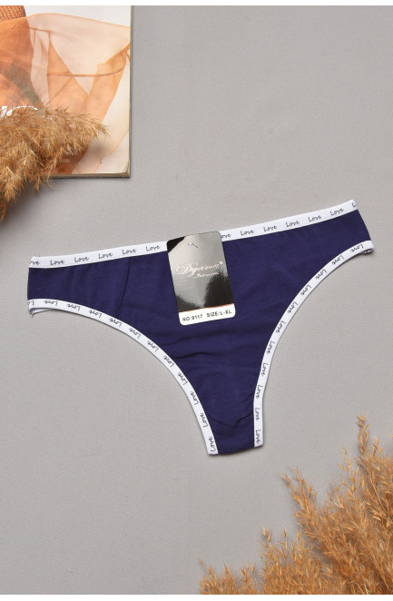 Стринги женские синего цвета 204838L