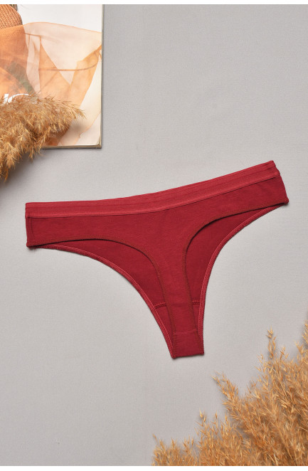 Стринги женские бордового цвета 204841L