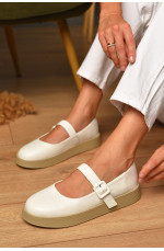 Лоферы женские белого цвета 205134L