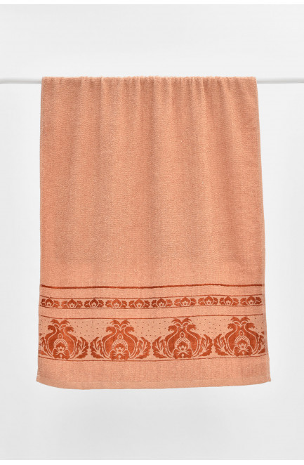 Полотенце банное махровое светло-коричневого цвета 205468L