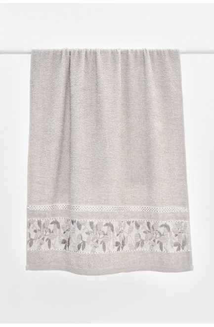 Полотенце банное махровое светло-серого цвета 205517L