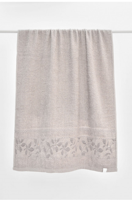 Полотенце банное махровое светло-серого цвета 205517L