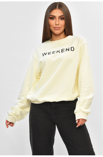 Свитшот женский белого цвета с принтом 205668L