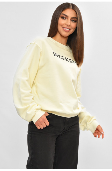 Свитшот женский белого цвета с принтом 205668L