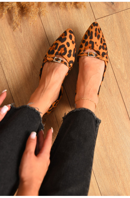 Балетки женские коричневого цвета 205680L