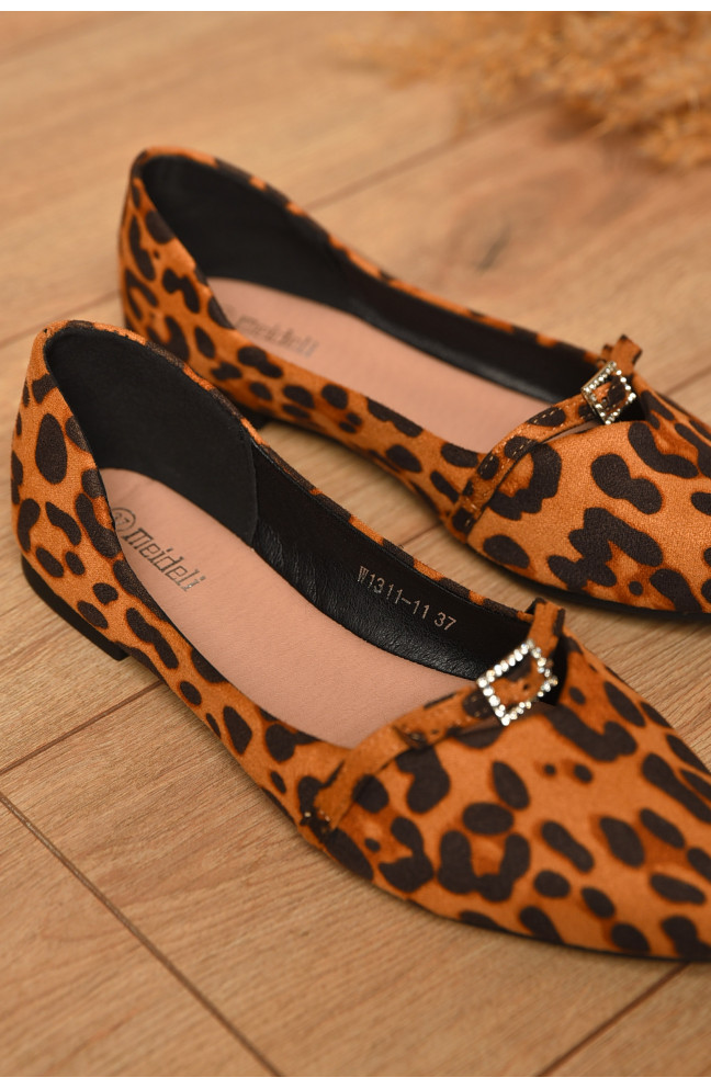 Балетки женские коричневого цвета 205680L