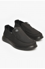 Мокасины мужские черного цвета текстиль 205738L Мокасины мужские черного цвета текстиль 205738L